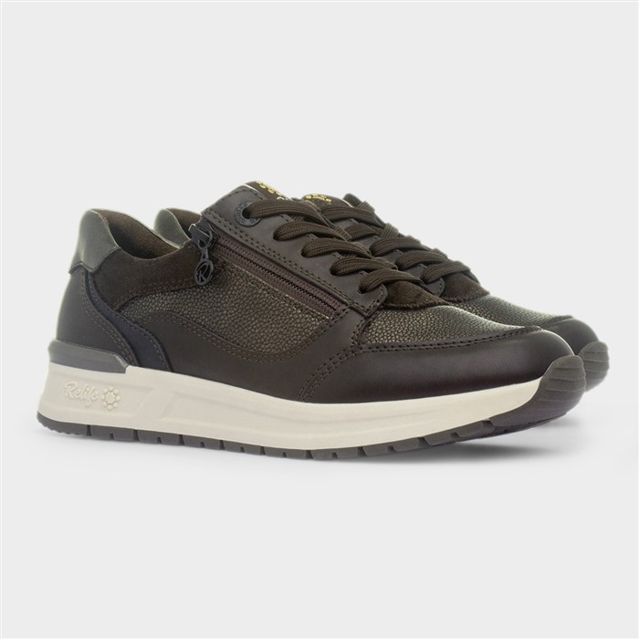 Chanice Womens Brown Lace Up Casual Shoe