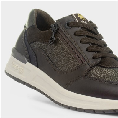 Chanice Womens Brown Lace Up Casual Shoe