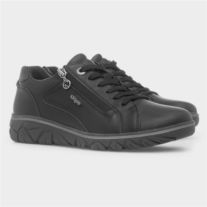 Chrissy Womens Black Lace Up Shoe