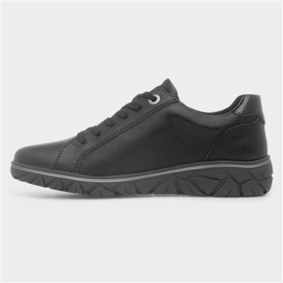 Chrissy Womens Black Lace Up Shoe