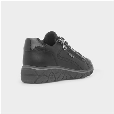 Chrissy Womens Black Lace Up Shoe
