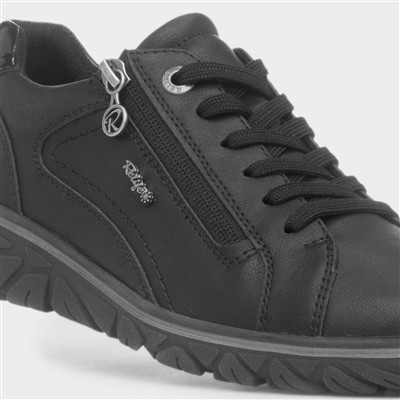 Chrissy Womens Black Lace Up Shoe