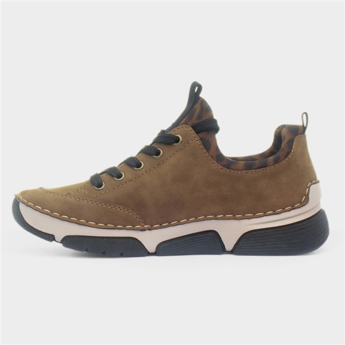 Stuttgart Womens Light Brown Lace Up Shoe