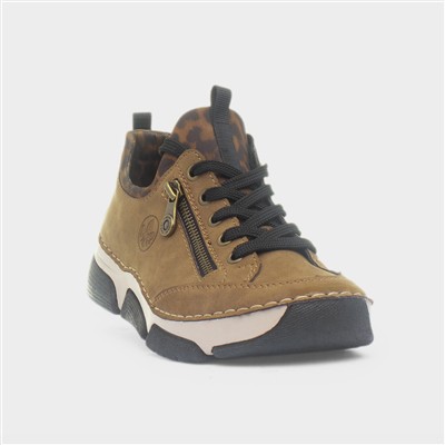 Stuttgart Womens Light Brown Lace Up Shoe