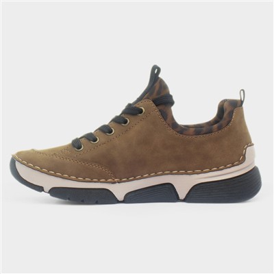 Stuttgart Ladies Light Brown Lace Up Shoe