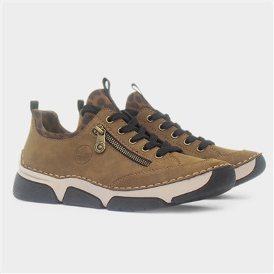 Stuttgart Ladies Light Brown Lace Up Shoe