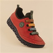 Rieker Bremen Womens Red Casual Shoe (Click For Details)