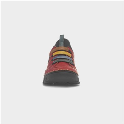 Bremen Womens Red Casual Shoe