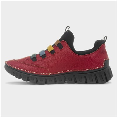 Bremen Womens Red Casual Shoe