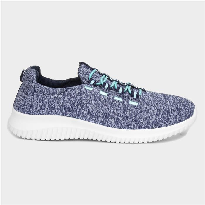 Womens Navy Slip On Casual Shoes