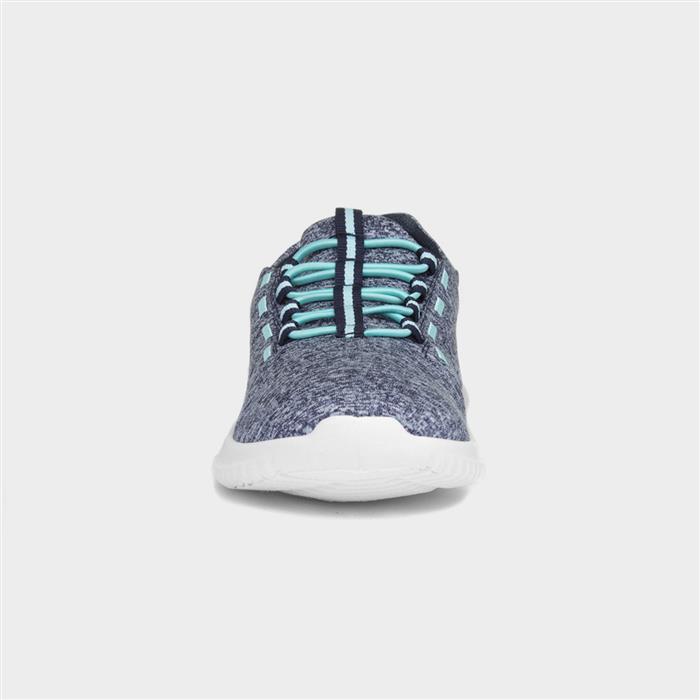 Womens Navy Slip On Casual Shoes