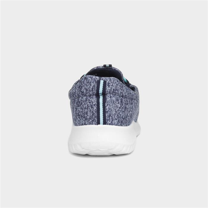 Womens Navy Slip On Casual Shoes