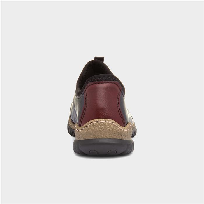 Munich Womens Navy Bungee Lace Toggle Shoe