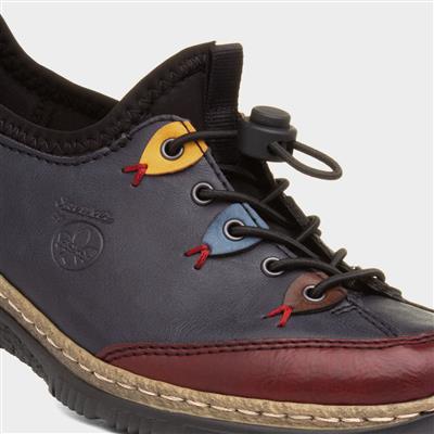 Munich Womens Navy Lace Up Shoe