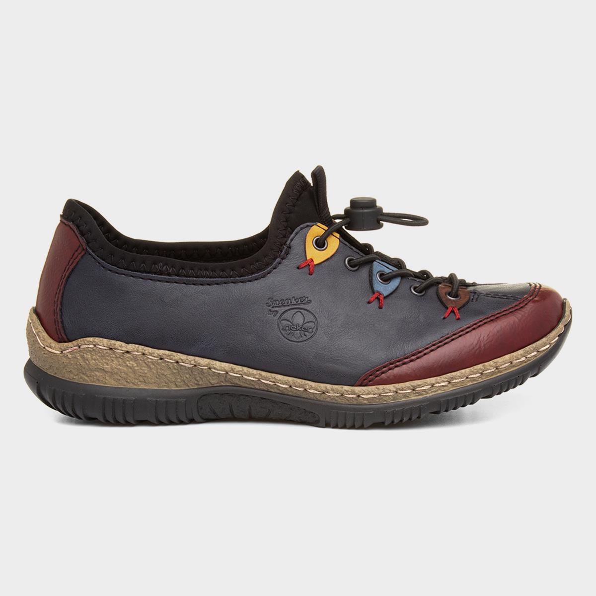 Munich Womens Navy Lace Up Shoe