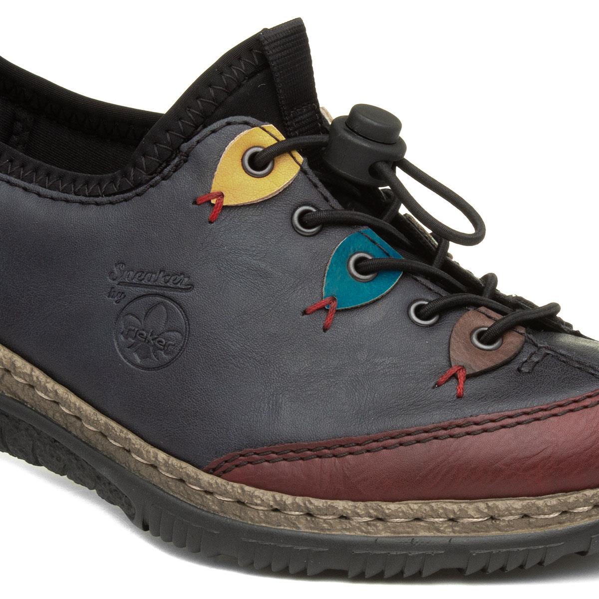 Rieker Womens Navy Lace Up Shoe12405 Shoe Zone