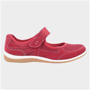Fleet & Foster Morgan Womens Red Leather Shoe (Click For Details)