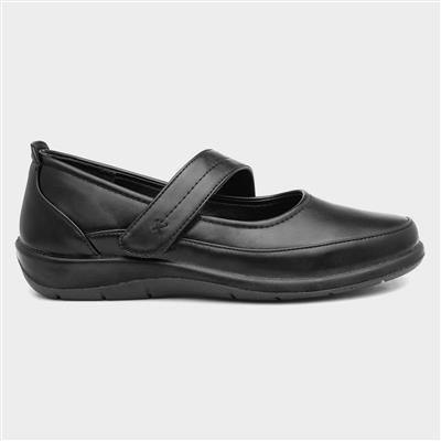 Womens Casual Bar Shoe in Black