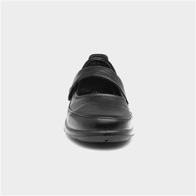 Dina Womens Black Casual Bar Shoe