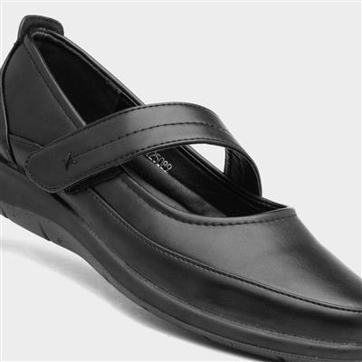 Dina Womens Black Casual Bar Shoe