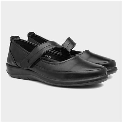 Dina Womens Black Casual Bar Shoe