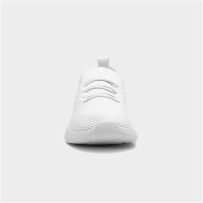 Womens White Slip On Casual Shoe
