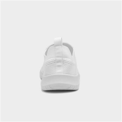 Womens White Slip On Casual Shoe