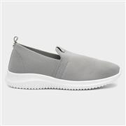 Lilley Womens Grey Slip On Casual Shoe (Click For Details)