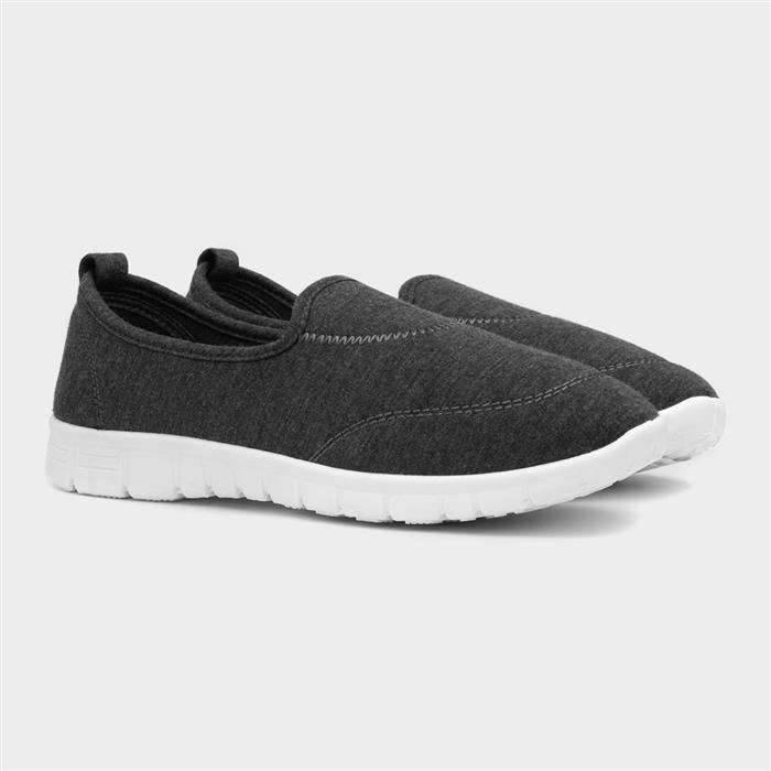 Lilley Womens Grey Slip On Shoe-125101 | Shoe Zone