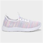 Lilley Womens Multi-Colour Bungee Lace Trainer (Click For Details)