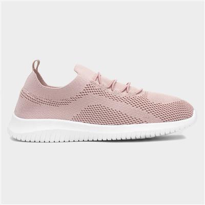 Darcy Womens Pink Nude Knitted Casual Shoe