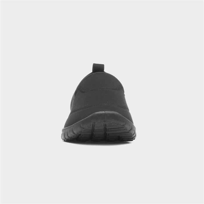 Women's Black Slip On Flat Casual Shoe