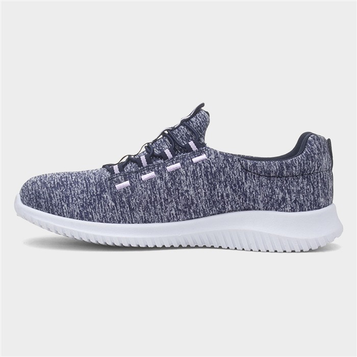 Womens Navy Slip On Casual Shoe