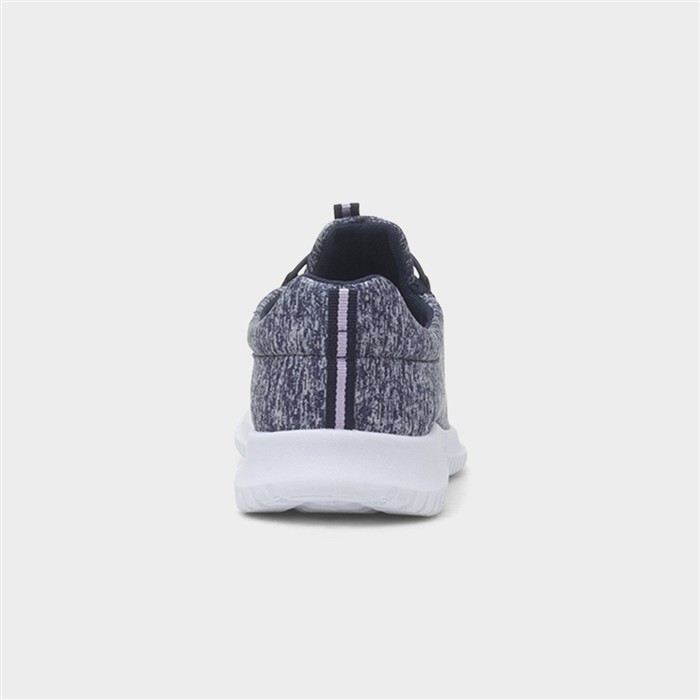 Womens Navy Slip On Casual Shoe