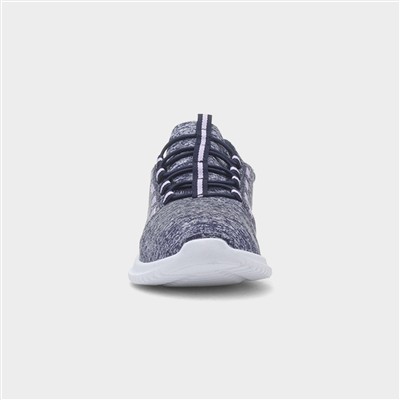 Womens Navy Casual Slip On Shoe