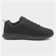 Lilley Heidi Womens Black Shimmer Casual Shoe (Click For Details)