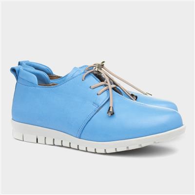 Adesso Sarah Womens Blue Leather Shoe-128028 | Shoe Zone