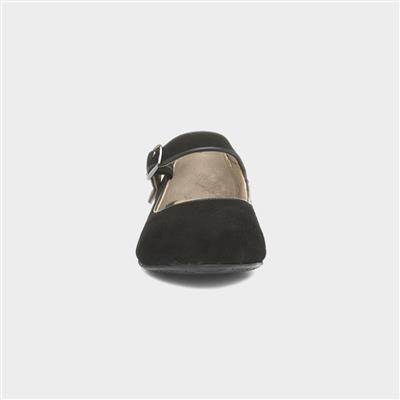 Melissa Womens Black Suede Shoe