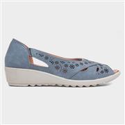 Cushion Walk Kate Womens Blue Casual Shoe (Click For Details)