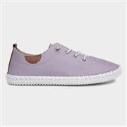 Lunar St Ives Womens Lilac Leather Shoe (Click For Details)