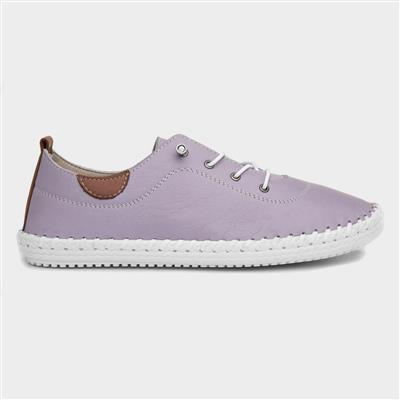 St Ives Womens Lilac Leather Shoe