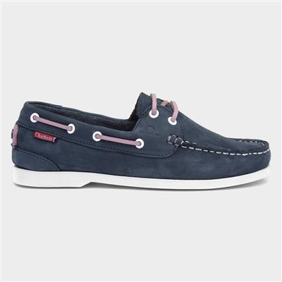 Willow Deck Womens Navy Boat Shoes