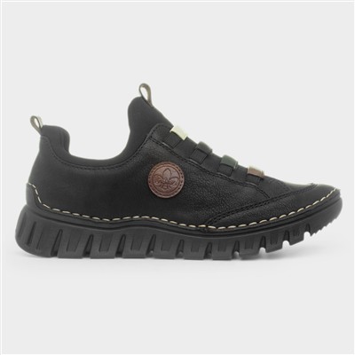 Bremen Black Slip On Shoe