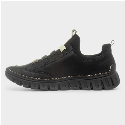 Bremen Black Slip On Shoe
