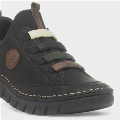 Bremen Black Slip On Shoe