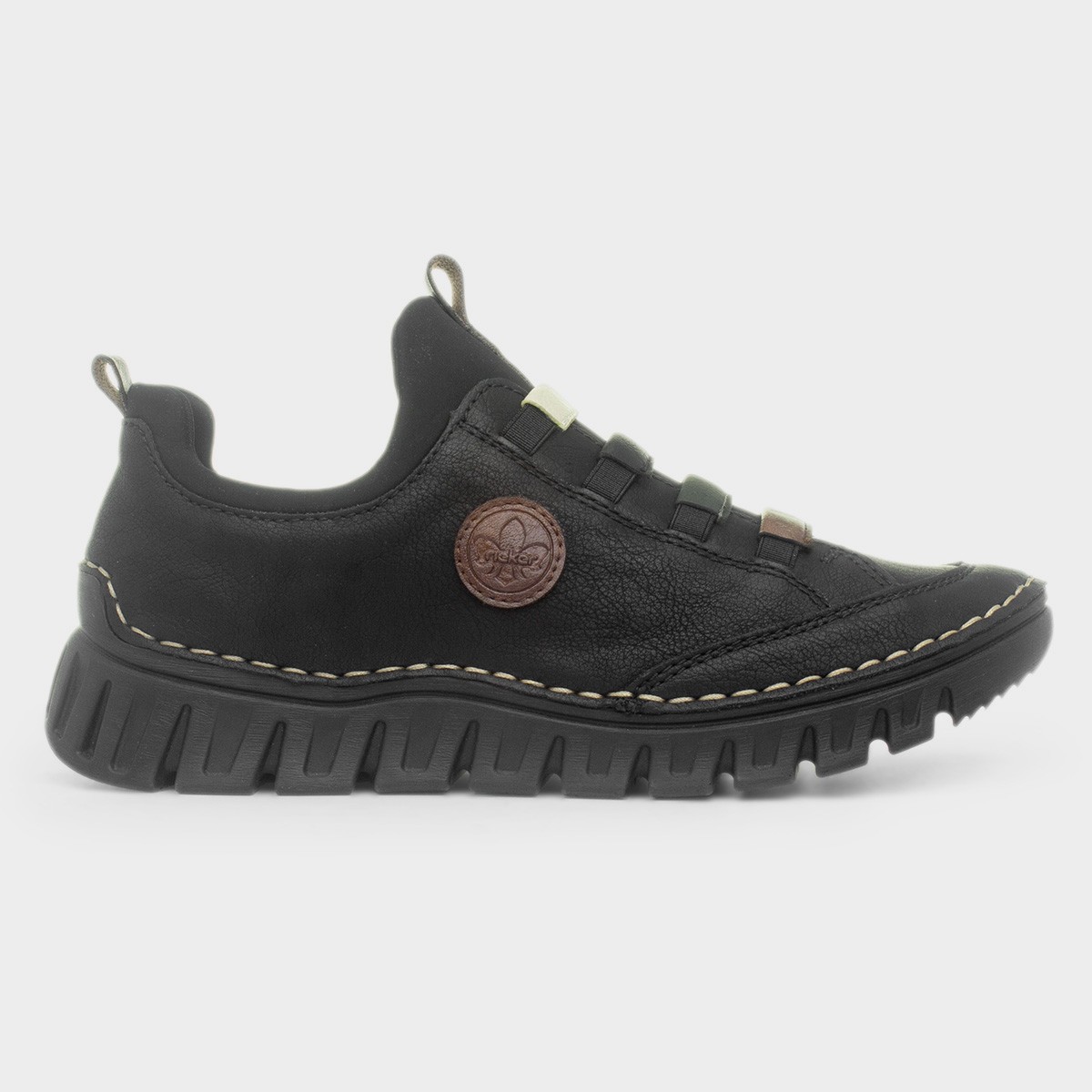 Bremen Black Slip On Shoe