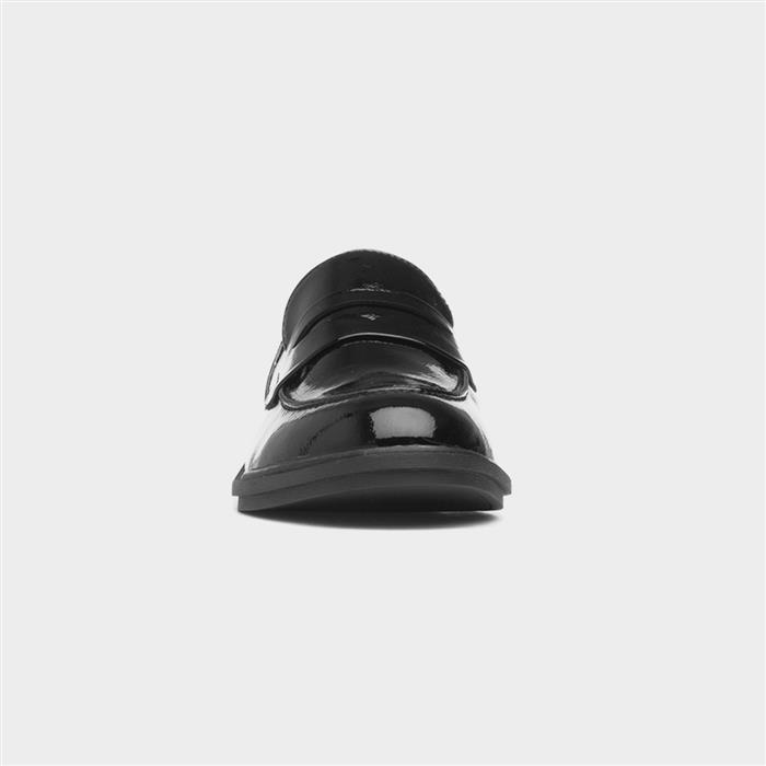 Gabby Womens Black Patent Loafer