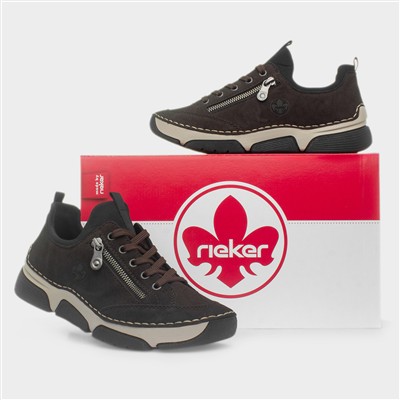 Stuttgart Womens Brown Zip Shoe