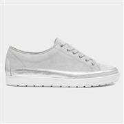 Caprice Artic Womens Grey Leather Shoe (Click For Details)