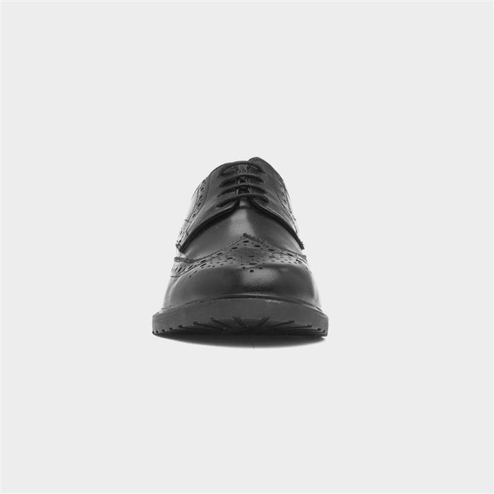 Verity Womens Black Leather Brogues